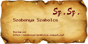 Szobonya Szabolcs névjegykártya